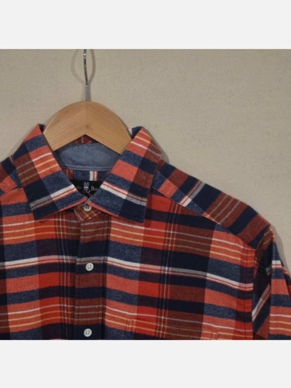 Psycho Bunny Flannel Button Down M